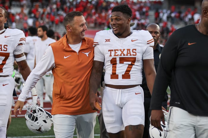 Steve Sarkisian and Savion Red